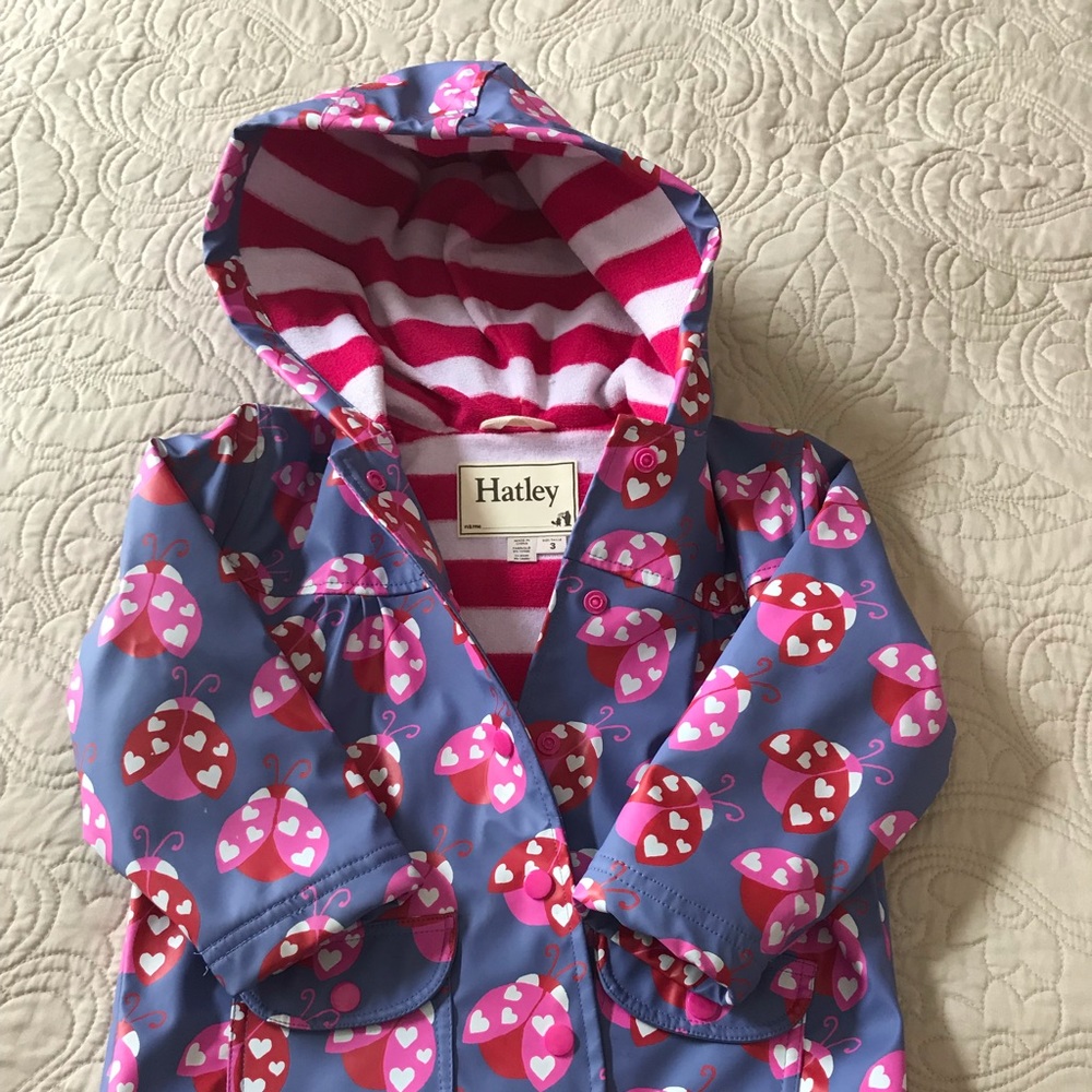 Hatley Rain Coat Girls Size 3